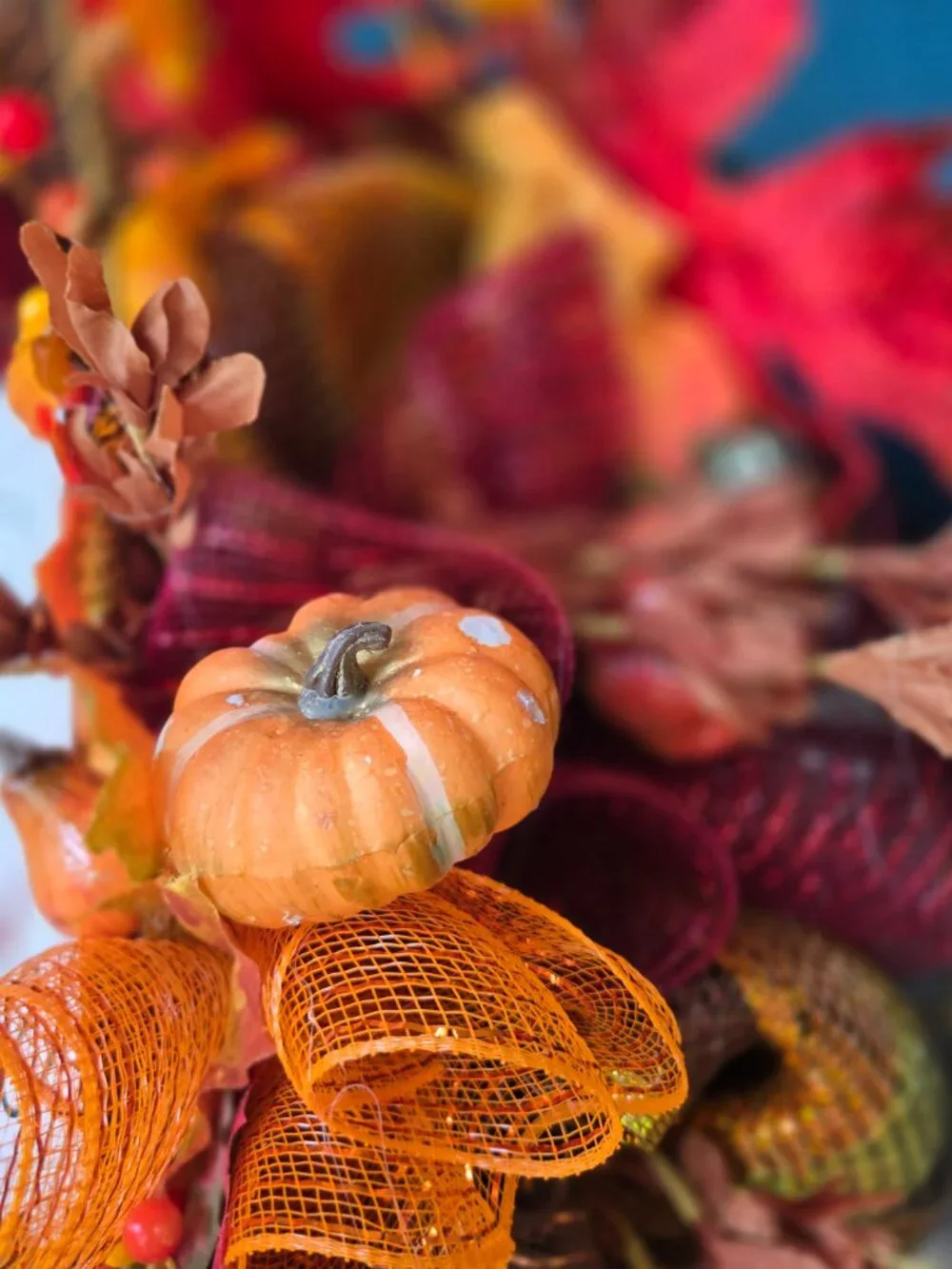 Happy Fall Y'all Autumnal Bounty Wreath